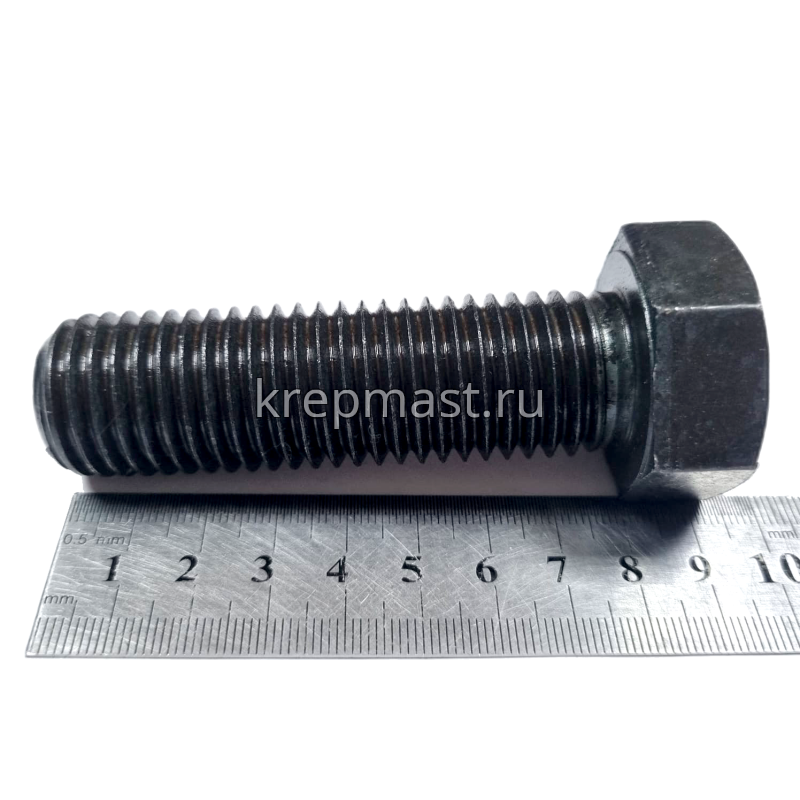 Болт 24х 80 кл.пр.10,9 черный н/р DIN 931