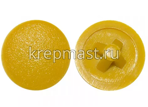 Заглушка №2 для шурупов- желтая