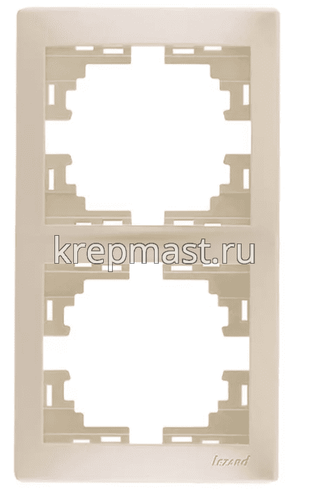 Рамка кремовая 2-ая горизонт.б/вст.