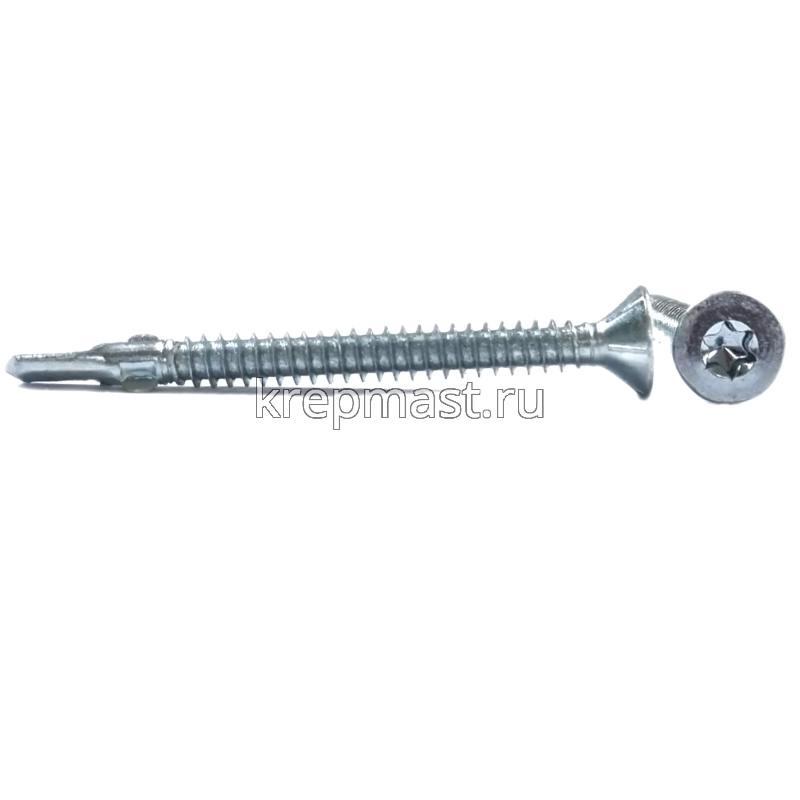 Саморез кров. ТХ30 с УШКАМИ б/шайбы DIN 7504 P 6,3х70 потай. - сверло оцинк.