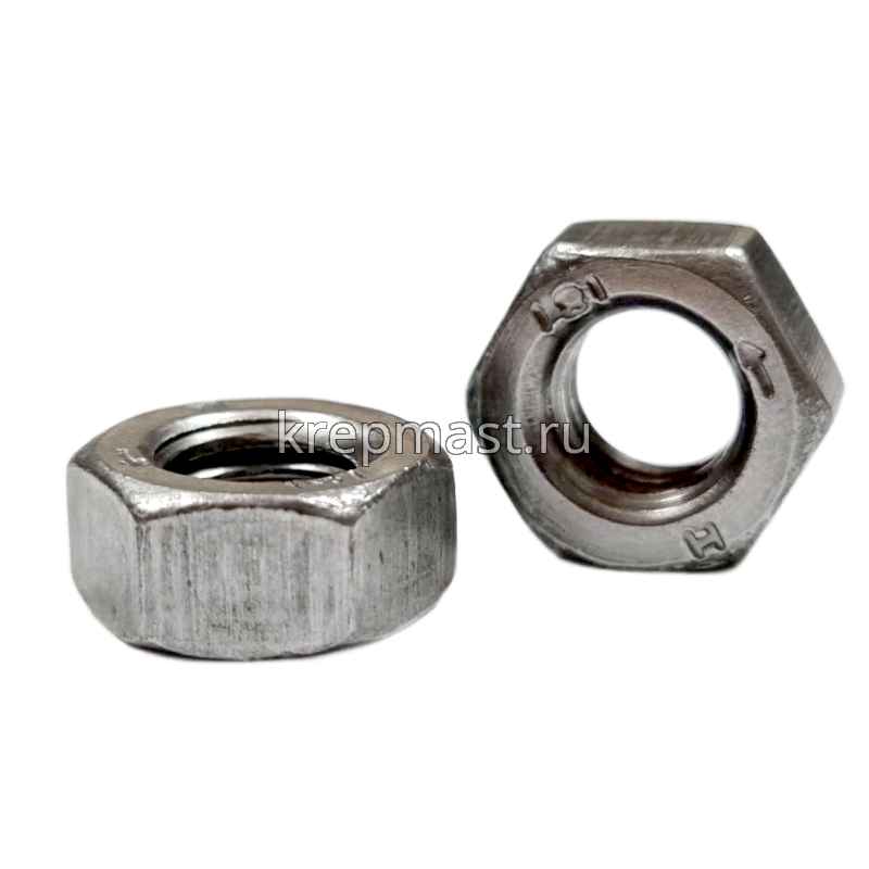 Гайка 6-гр. М 8 (1,25) DIN 934 левая резьба (LH)