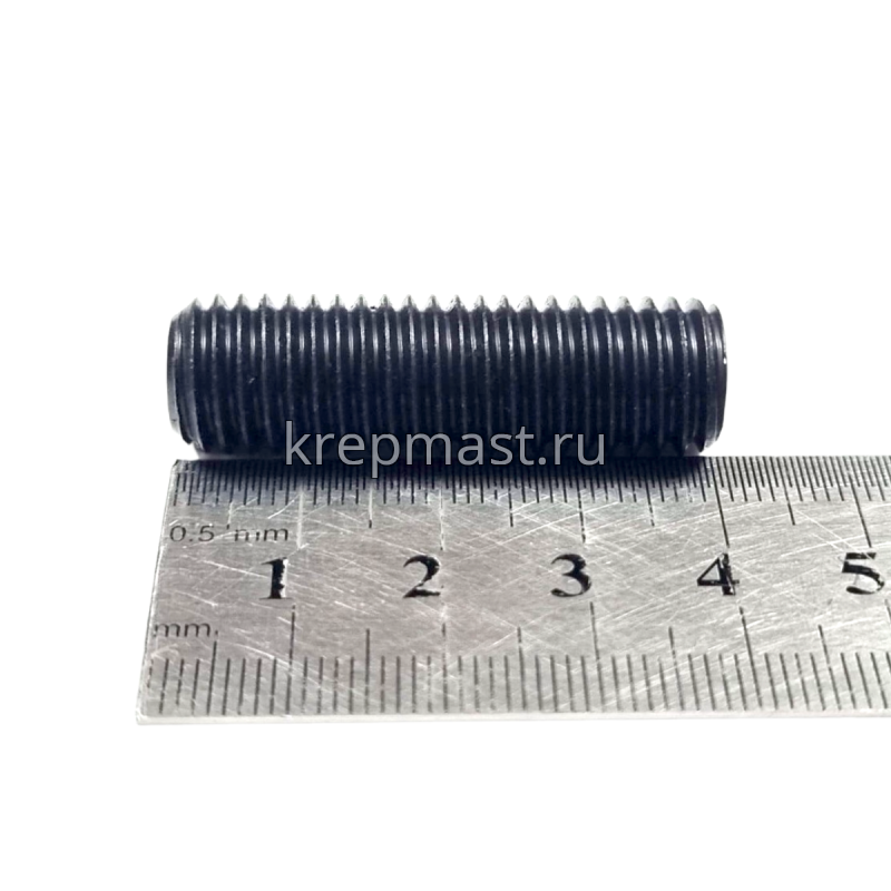 Винт уст. 12х40 12,9 DIN 913плоск.конц.вн/ш черн