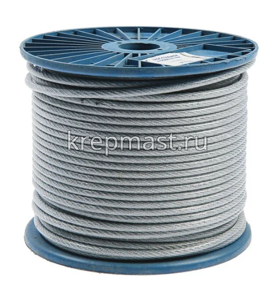 Трос в оплётке ПВХ 8/10 мм (100м)