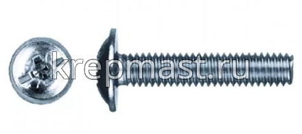 Винт стяжки межсекц. 6х12 DIN 967 оц.(п/сф,п/ш)