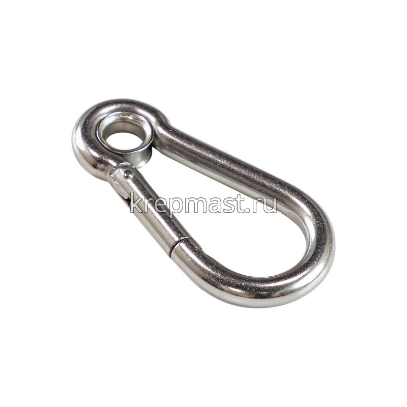 Карабин с фиксатором 7х70 А4 АРТ8250 с кольцом