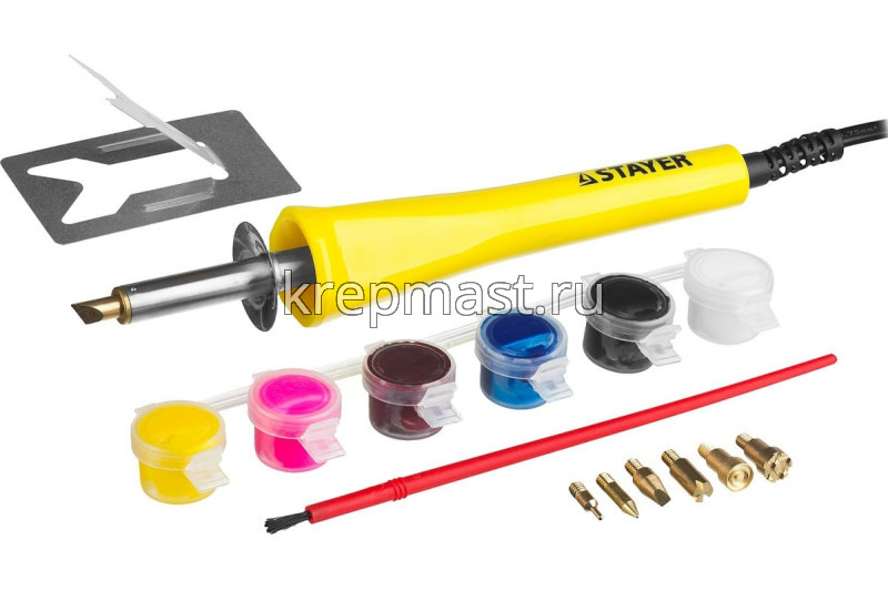 Прибор для выжигания STAYER с наб.насадок