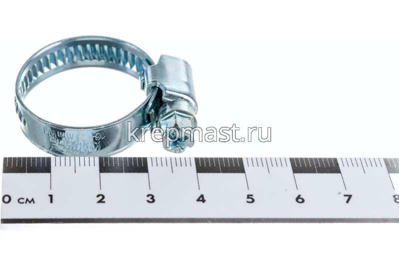 Хомут червячный нержавейка 16-27(28)