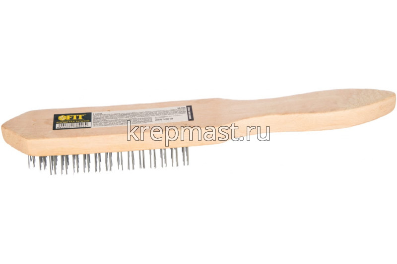 Корщетка деревянная ручка 6-ти рядная