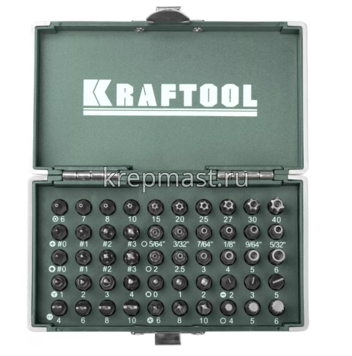 Набор KRAFTOOL бит X-Drive кованных, торсионных 50пред