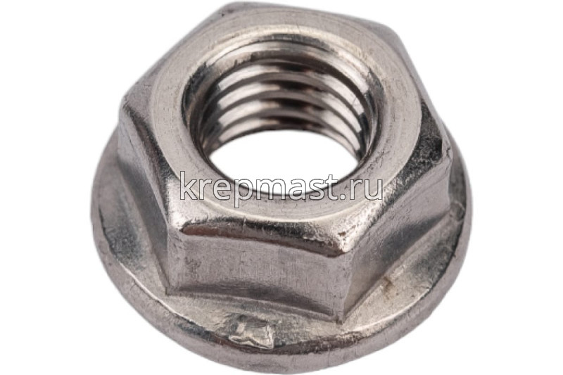 Гайка с фланцем DIN 6923 М 8 нерж.А2