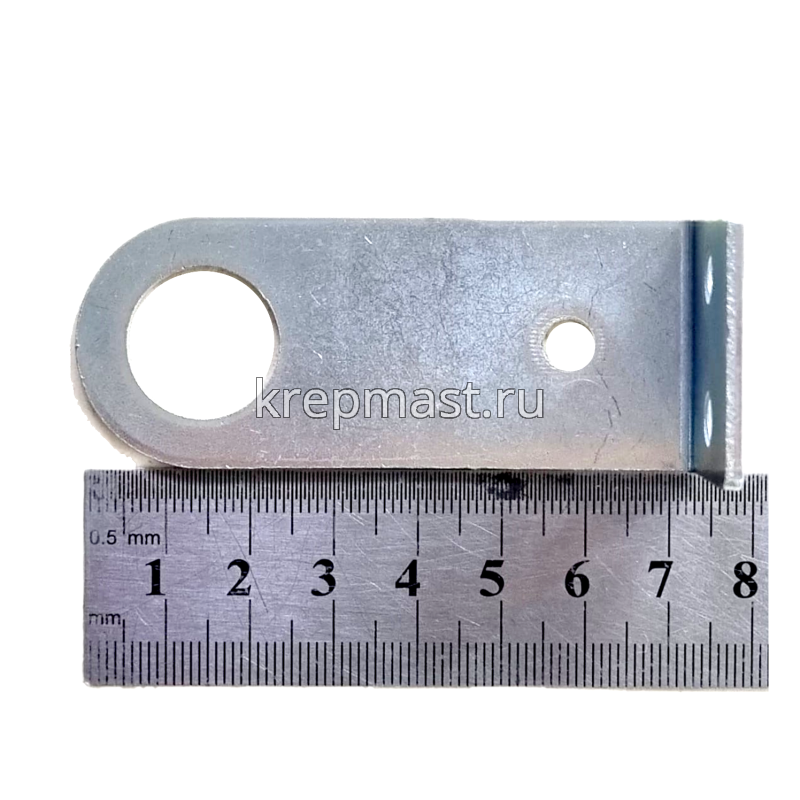 Проушина угловая 30х100мм(30х70мм) цинк