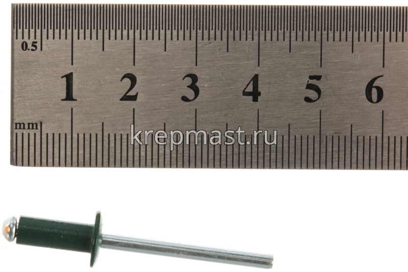 Заклёпка алюминий/сталь 4,8х12 RAL 6005