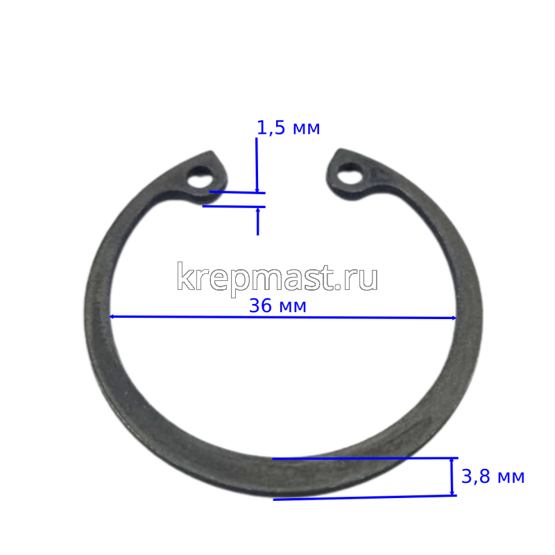 Шайба стопор. М 36 Отверстие DIN 472