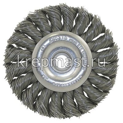 Корщетка- колесо 115мм для УШМ FIT сталь витая