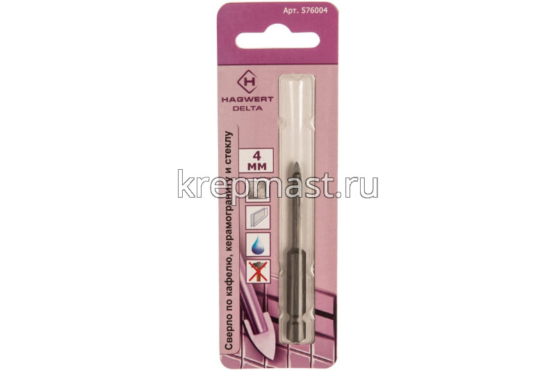 Сверло по стеклу 4мм