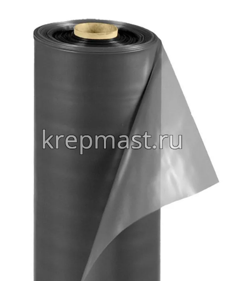 Пленка полиэтиленовая ЧЕРНАЯ 80мкм ширина 3м (100м)