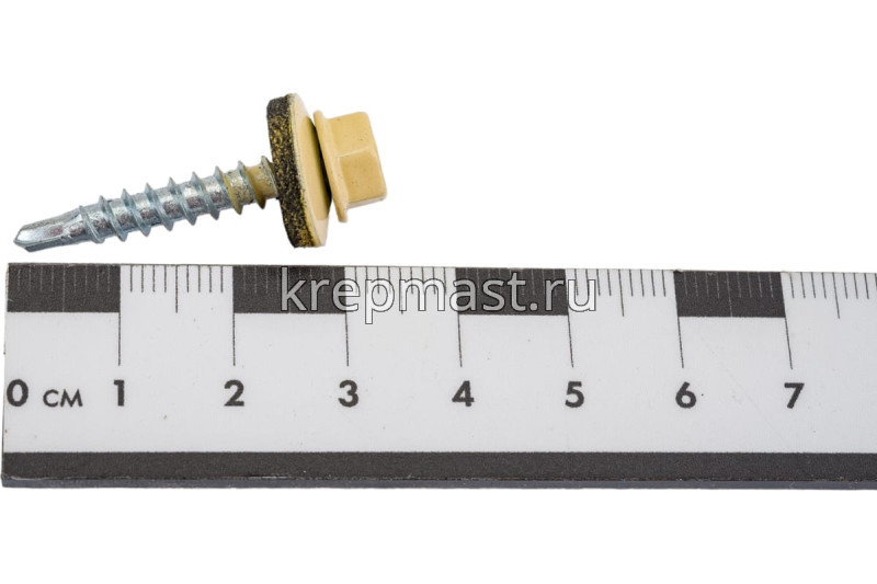 Саморез д/кровли краш. 4,8х29 RAL 1014