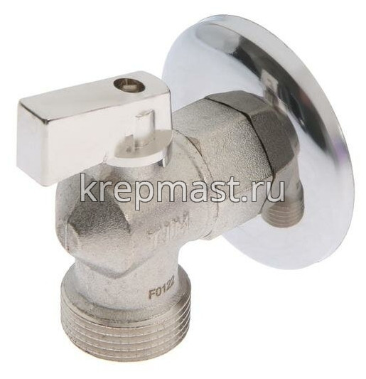 Кран для стирал.машин угл.1/2х1/2 с отраж/матов BL 5811A ТИМ