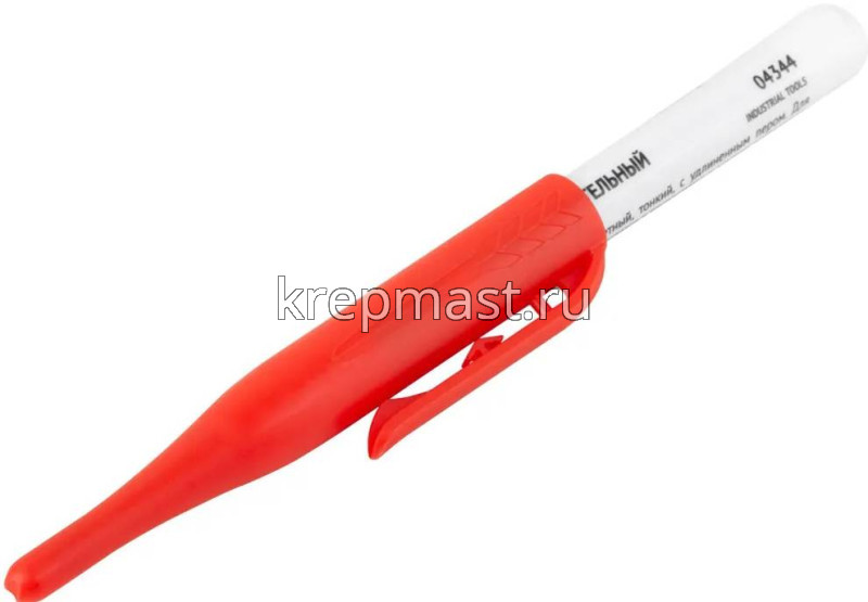 Маркер перманентный 1,0 мм УДЛИНЕННОЕ перо КРАСНЫЙ