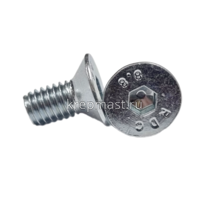 Винт с внут. шестиг. потай голов. 6х12 кл.пр.8,8 DIN 7991