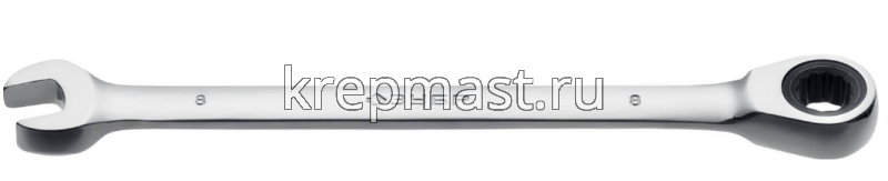 Ключ комбинированный 8мм трещеточный ЗУБР Профи