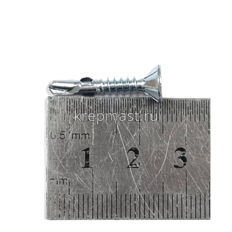 Саморез кров. ТХ20 с УШКАМИ б/шайбы DIN 7504 P 4,2х25 потай. - сверло оцинк.