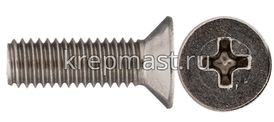 Винт 3,0х10 потай DIN 965 нерж. А2