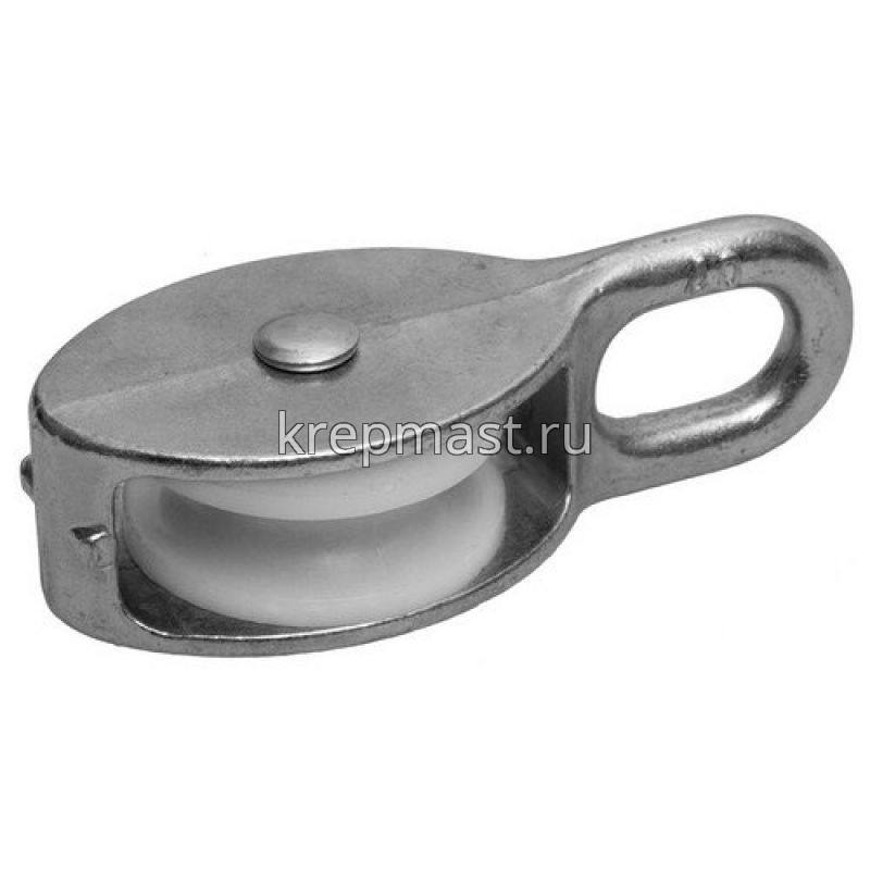 Блок одинарный пластик. оцинк. 20мм