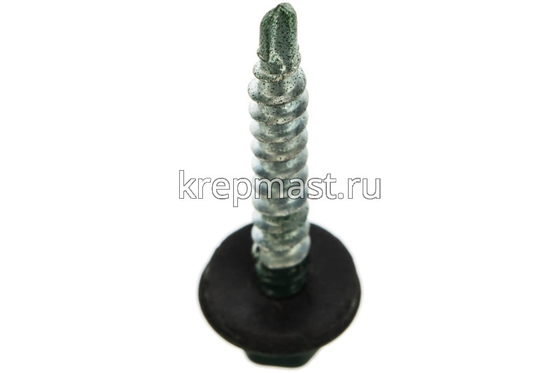 Саморез д/кровли краш. 4,8х35(38) RAL 6005