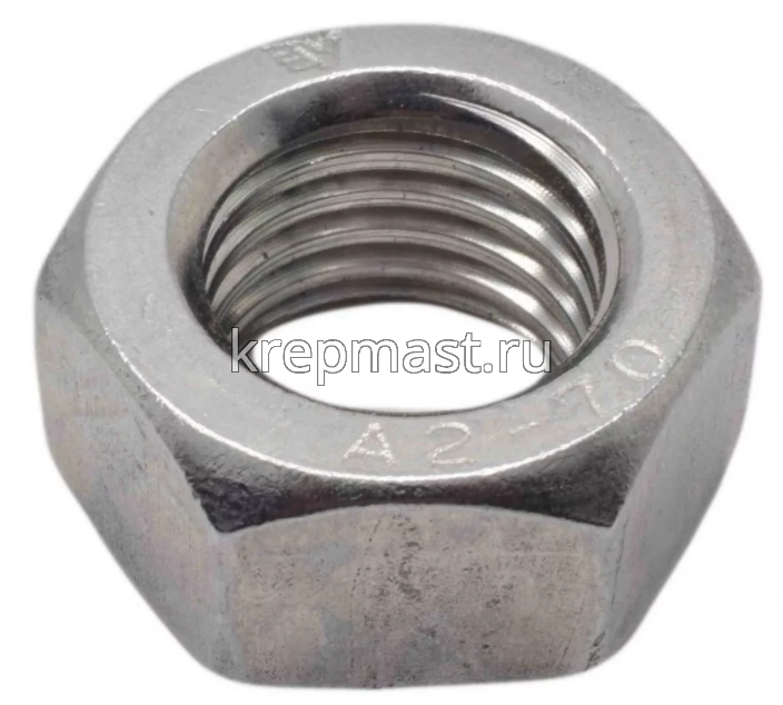 Гайка DIN 934 6-гр. М 30 (3,5) нерж. А2
