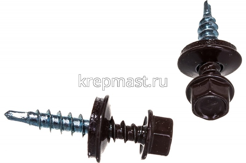 Саморез д/кровли краш. 4,8х29 RAL 8017/RR32