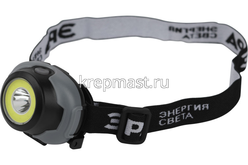Фонарь ЭРА налобный светодиод. GB-710 Криптон, 3режима, 5Вт 3хААА