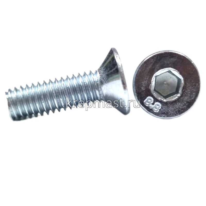 Винт с внут. шестиг. потай голов. 6х20 кл.пр.8,8 DIN 7991