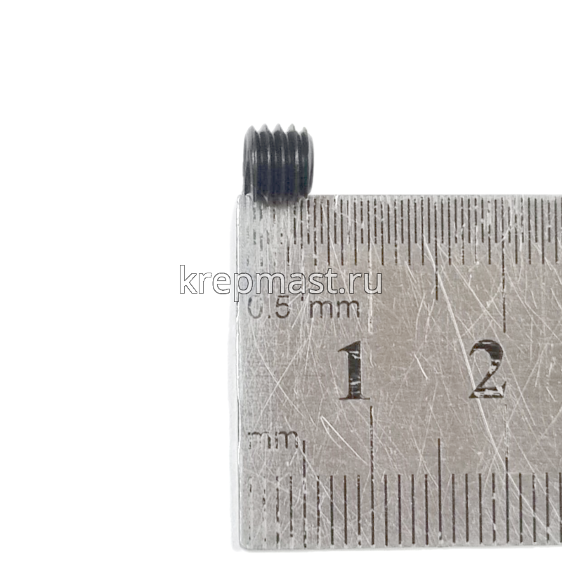 Винт уст. 6х 5 12,9 DIN 913плоск.конц.вн/ш чёрн