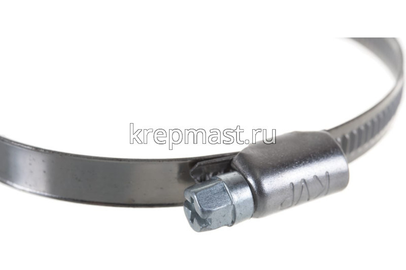 Хомут червячный нержавейка 70-90