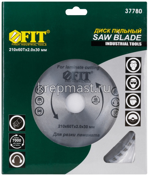 Диск пильный ламинат 210х 60х30/25,4 FIT