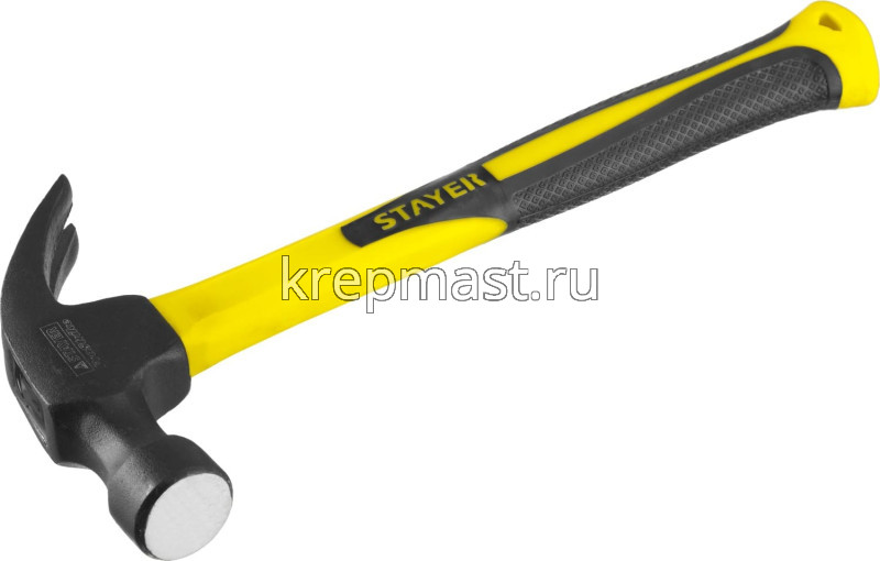 Молоток-гвоздодер STAYER 560гр, стеклопласт. ручка
