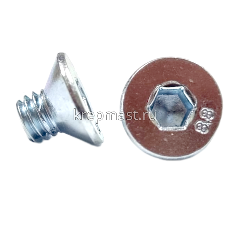 Винт с внут. шестиг. потай голов. 6х 8 кл.пр.8,8 DIN 7991