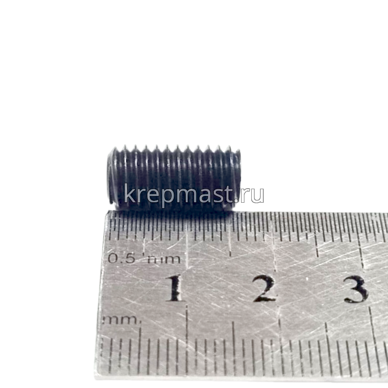 Винт уст. 8х16 12,9 DIN 913плоск.конц.вн/ш черн