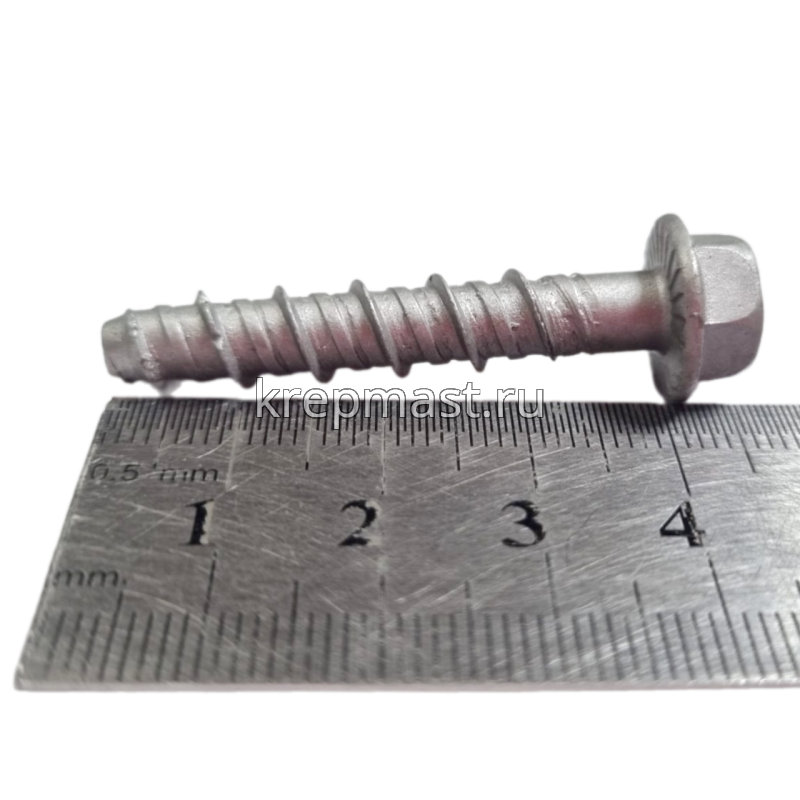 Шуруп по бетону PBW 6х 40мм (7,5х40мм шестигран.гол с п/ш)