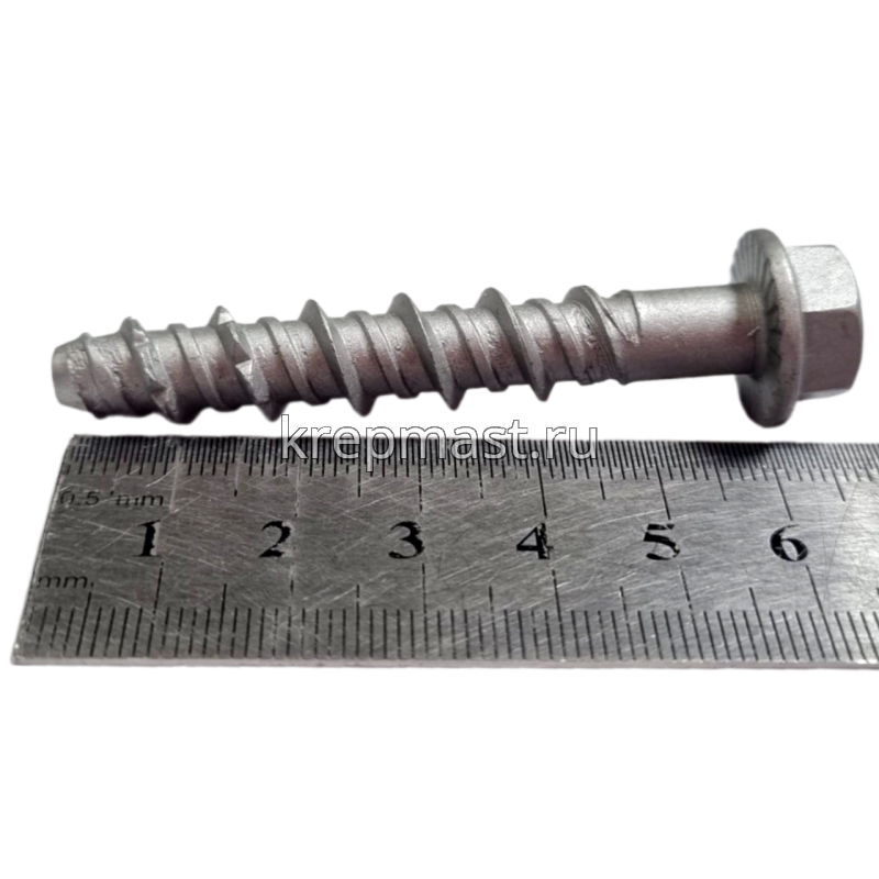 Шуруп по бетону PBW 8х 60мм (10,5х60мм шестигран.гол с п/ш)