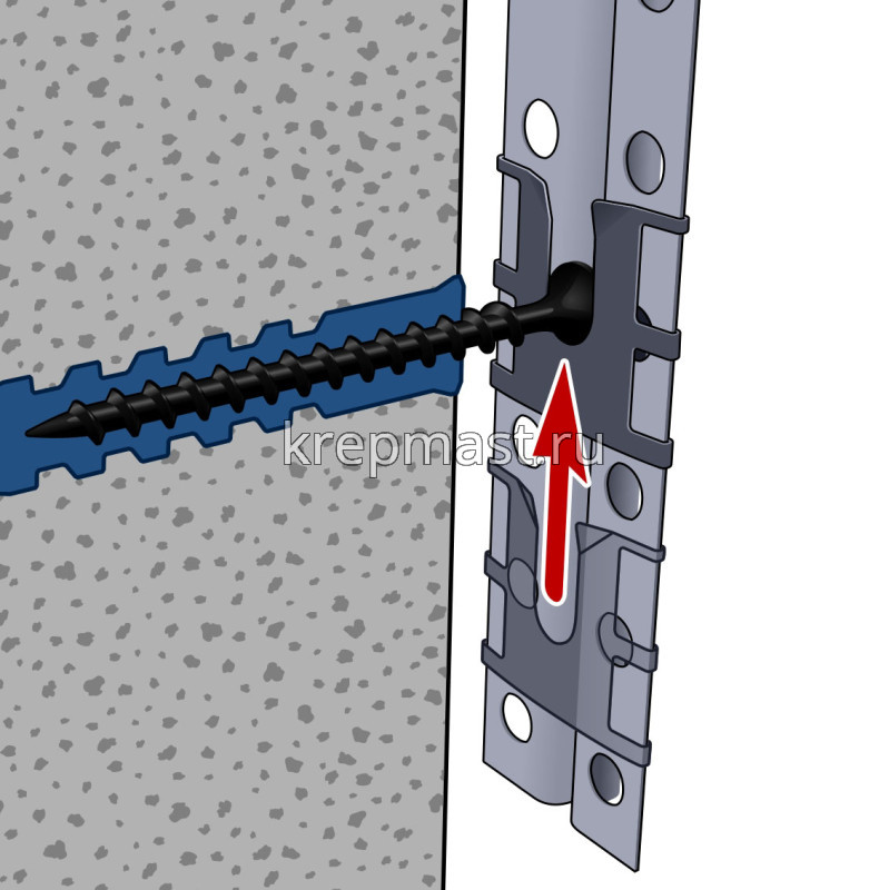 Крепление для м/профилей КРЕММЕР ( 50шт/уп)