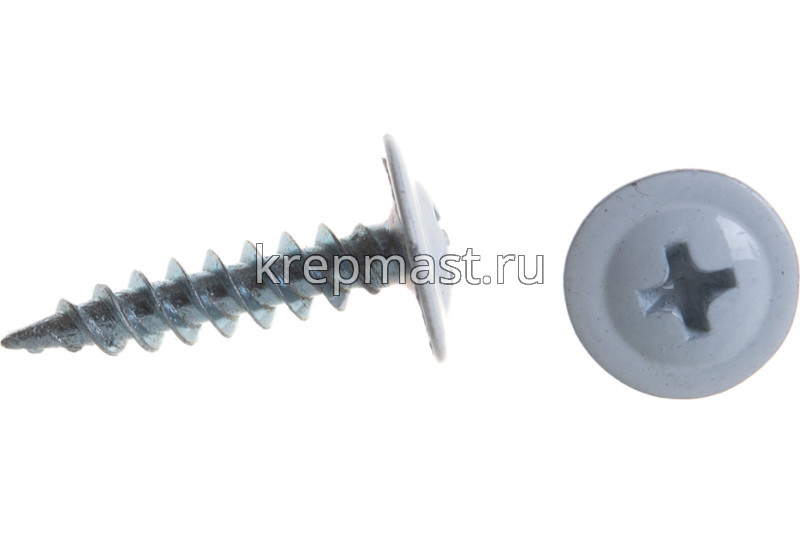 Саморез п/сф головка с п/ш острый 4,2х19 RAL9003